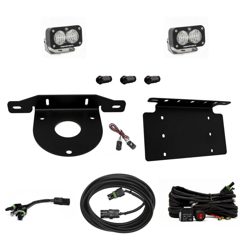 Baja Designs 2021+ Ford Bronco Dual S1 Sport W/C Reverse Kit w/Lic Plate w/Upfitter