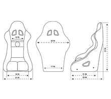 Load image into Gallery viewer, NRG FIA Competition Seat w/Competition Fabric &amp; FIA Homologated Free Driving Position