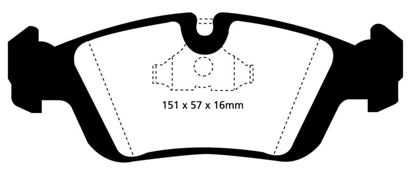 EBC 96-98 BMW Z3 1.9 Yellowstuff Front Brake Pads