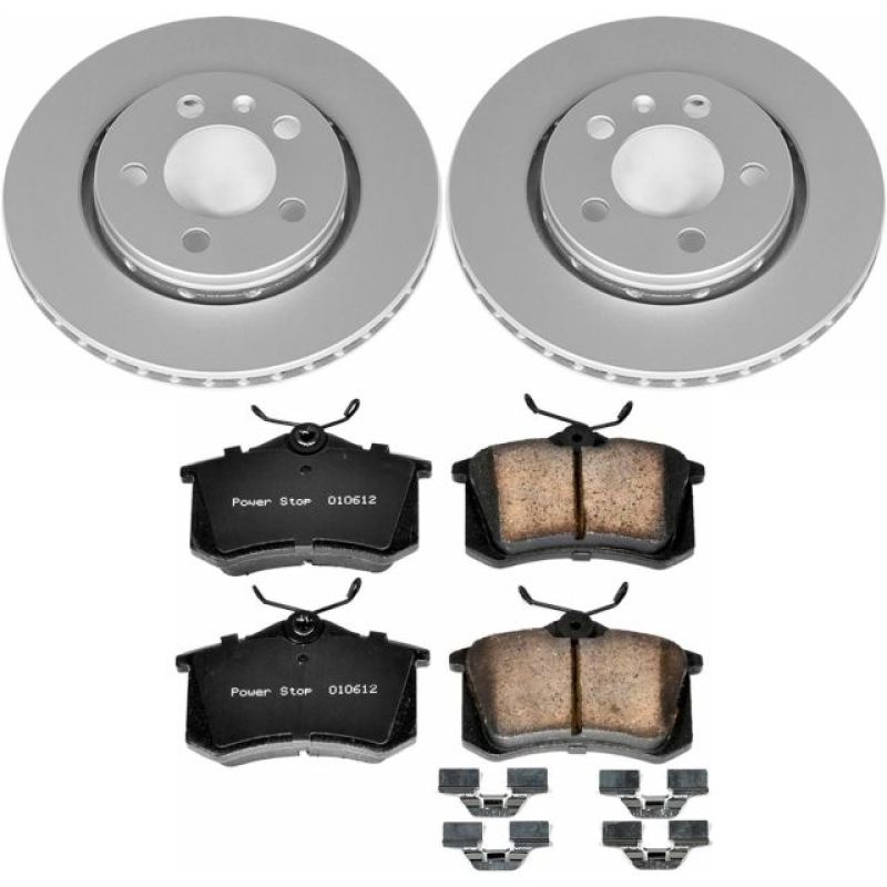 Power Stop 00-06 Audi TT Quattro Rear Z23 Evolution Sport Coated Brake Kit