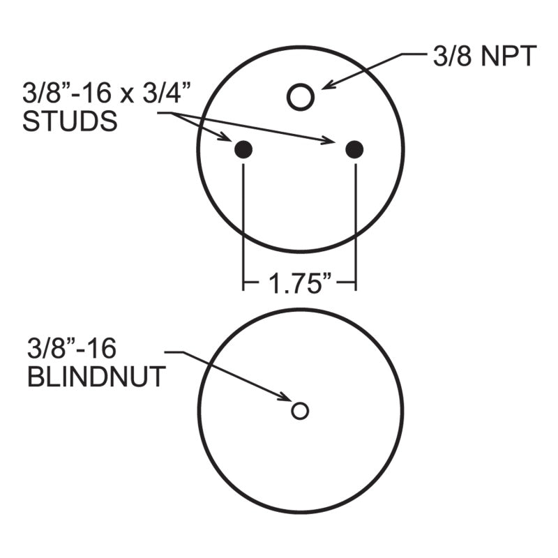 Firestone Ride-Rite Replacement Air Helper Spring Rear 267CZ 1.5 (W217607703)