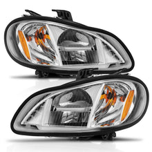 Load image into Gallery viewer, ANZO 2002-2014 Freightliner M2 LED Crystal Headlights Chrome Housing w/ Clear Lens (Pair)