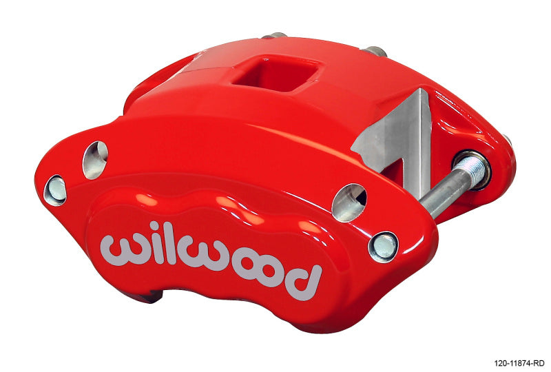 Wilwood Caliper-D154-Red 1.12/1.12in Pistons 1.04in Disc