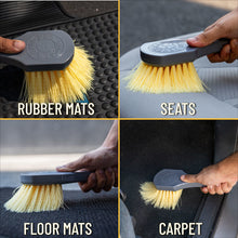 Load image into Gallery viewer, Chemical Guys Stiffy Brush For Carpets &amp; Durable Surfaces - Yellow