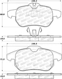 StopTech Performance 03-05 Saab 9-3 Front Brake Pads