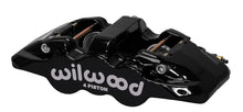 Load image into Gallery viewer, Wilwood Caliper-Aero4 - Black 1.12/1.12in Pistons 0.81in Disc