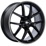 BBS CI-R 19x10 5x112 ET25 Satin Black Polished Rim Protector Wheel -82mm PFS/Clip Required