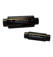 Load image into Gallery viewer, Fragola Fuel Filter -10AN In/Out 40 Micron. Black