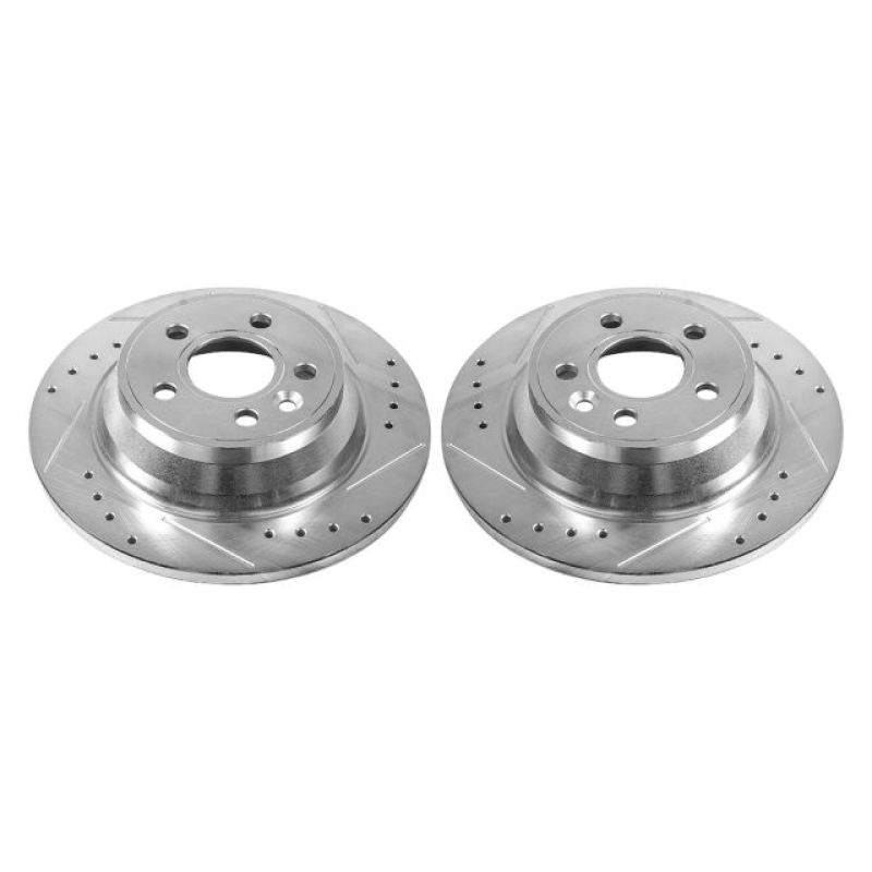 Power Stop 07-11 Volvo S80 Rear Evolution Drilled & Slotted Rotors - Pair