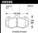 Hawk AP Racing CP7040 HP Plus Street Brake Pads