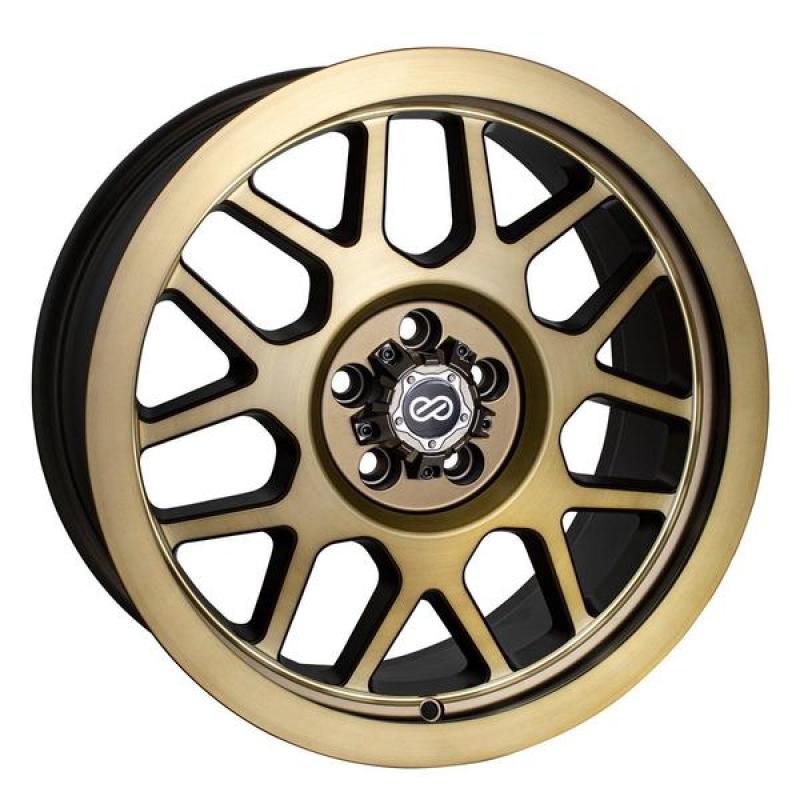 Enkei Matrix 17x9 5x127 10mm Offset 108mm Bore Brushed Gold Wheel