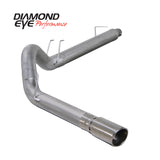 Diamond Eye KIT 5in CB RPLCMENT PIPE SGL SS: 94-97 FORD 7.3L F250/F350 PWRSTROKE