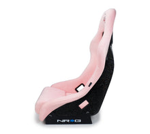 Load image into Gallery viewer, NRG FRP Bucket Seat Prisma Edition w/ Pearlized Back and Pink Alcantara (Medium)