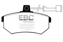 Load image into Gallery viewer, EBC 89-90 Audi 100 Quattro 2.3 Yellowstuff Front Brake Pads