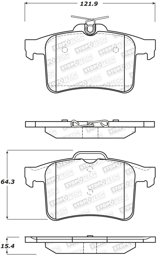 StopTech Street Brake Pads - Front