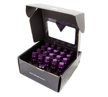 Load image into Gallery viewer, NRG 700 Series M12 X 1.25 Steel Lug Nut w/Dust Cap Cover Set 21 Pc w/Locks &amp; Lock Socket - Purple