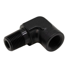 Load image into Gallery viewer, DeatschWerks 90-Degree 1/8in NPT Male to Female 1/8in NPT - Anodized Matte Black