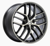 BBS CC-R 19x9 5x112 ET42 Satin Graphite Diamond Cut Polished Rim Protector Wheel -82mm PFS Required