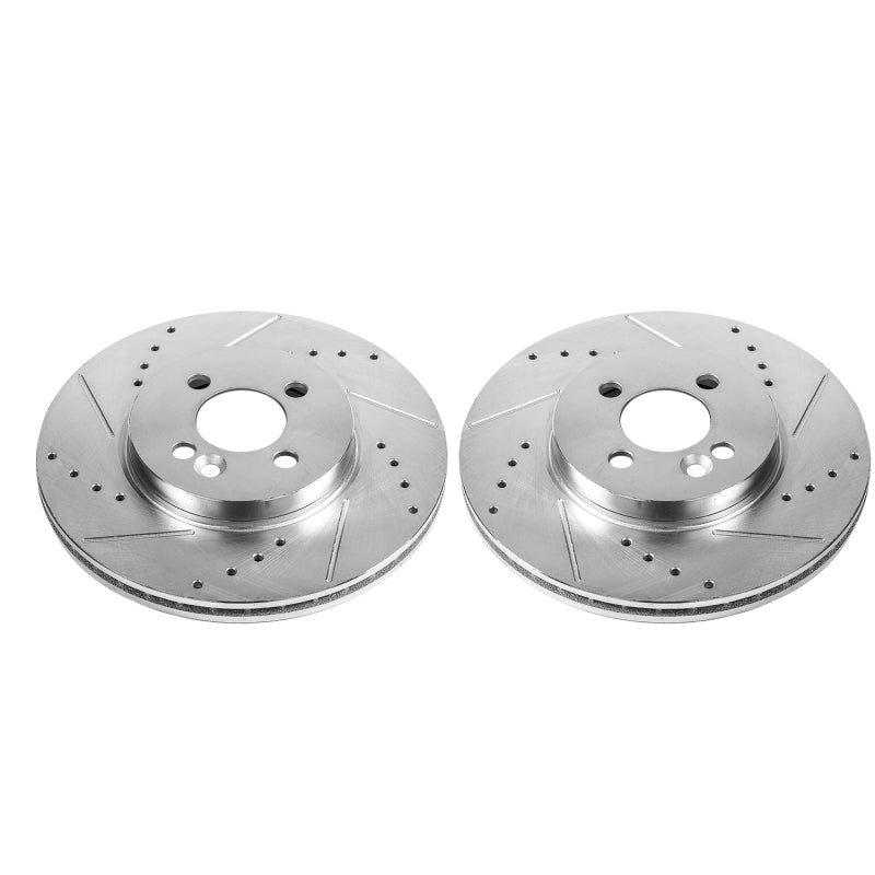 Power Stop 07-16 Mini Cooper Front Evolution Drilled & Slotted Rotors - Pair