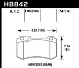 Hawk 05-10 Mercedes SLK Class HPS 5.0 Rear Brake Pads