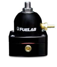 Load image into Gallery viewer, Fuelab 525 EFI Adjustable FPR In-Line 90-125 PSI (1) -6AN In (1) -6AN Return - Black