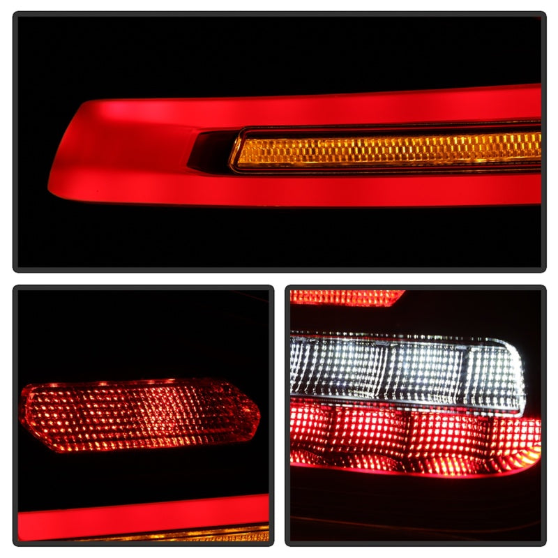 Spyder Porsche Cayenne 958 11-14 LED Tail Lights - Sequential Signal - Red Smoke