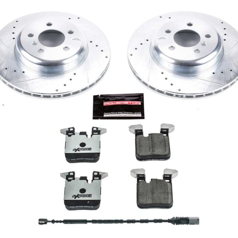 Power Stop 16-18 BMW 320i xDrive Rear Z26 Street Warrior Brake Kit