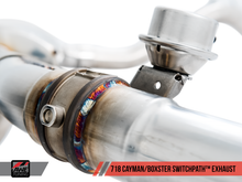 Load image into Gallery viewer, AWE Tuning Porsche 718 Boxster / Cayman SwitchPath Exhaust (PSE Only) - Chrome Silver Tips