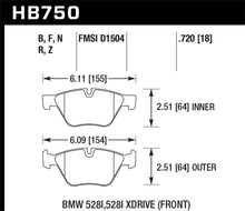 Load image into Gallery viewer, Hawk 13-14 BMW 528i / 528i xDrive HPS 5.0 Front Brake Pads