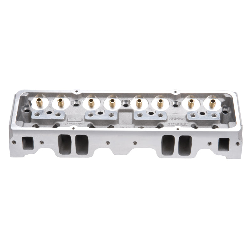 Edelbrock Cyl Head SBC Nhra Legal 64cc Angled Plug Bare Single