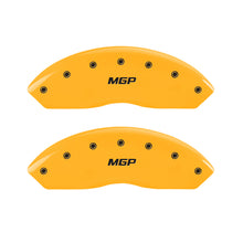 Load image into Gallery viewer, MGP 4 Caliper Covers Engraved Front &amp; Rear MGP Yellow Finish Black Characters 2001 BMW M3