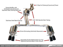 Load image into Gallery viewer, AWE Tuning Audi B8 / B8.5 S5 Cabrio Touring Edition Exhaust - Resonated - Chrome Silver Tips