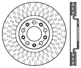 StopTech 15-17 Chrysler 200 / Jeep Renegade Sport Drilled Vented Right Front Rotor