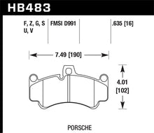 Load image into Gallery viewer, Hawk 08 Porsche 911 Targa 4/4S/03-05 911 GT2/04-08 GT3/07-08 Turbo PC Street Front Brake Pads