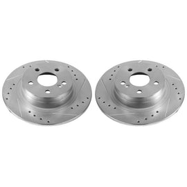 Power Stop 12-16 Mercedes-Benz C250 Rear Evolution Drilled & Slotted Rotors - Pair