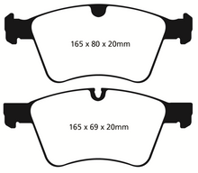 Load image into Gallery viewer, EBC 08-10 Mercedes-Benz GL320 3.0 TD (373mm Front Rotors) Greenstuff Front Brake Pads