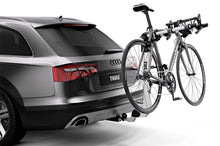 Load image into Gallery viewer, Thule Helium Pro 3 - Hanging Hitch Bike Rack w/HitchSwitch Tilt-Down (Up to 3 Bikes) - Silver