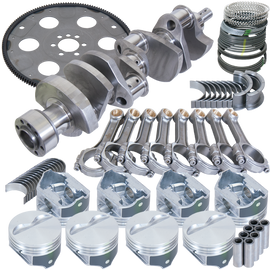 Eagle Chevrolet SBC 1pc Seal 383ci Balanced Rotating Assembly Kit w/168 Tooth Flexplate