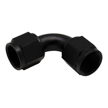 Load image into Gallery viewer, DeatschWerks 10AN Flare Female Swivel 90-Degree to 10AN Flare Female Swivel - Anodized Matte Black