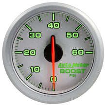 Load image into Gallery viewer, Autometer Airdrive 2-1/6in Boost Gauge 0-60 PSI - Silver