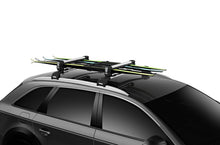 Load image into Gallery viewer, Thule SnowPack M Ski/Snowboard Rack (Up to 4 Pair Skis/2 Snowboards) - Black/Silver