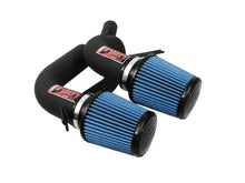 Load image into Gallery viewer, Injen 08-09 535i E60 3.0L L6 Twin intake &amp; AMSOIL Filters Wrinkle Black Short Ram Intake