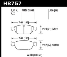 Load image into Gallery viewer, Hawk Audi 2013 A5 Quattro / 12-16 A6 Quattro/A7 Quattro/A8 Quattro HP Plus Front Brake Pads