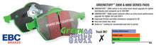 Load image into Gallery viewer, EBC 84-86 Mercedes-Benz 190/190E 2.3 Greenstuff Front Brake Pads