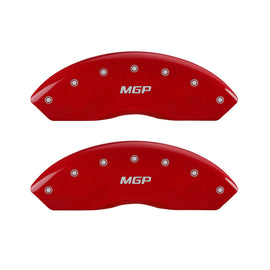 MGP 4 Caliper Covers Engraved Front & Rear MGP Red Finish Silver Char 2009 Mercedes-Benz C300