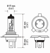 Load image into Gallery viewer, Hella Bulb H4 12V 60/55W P43T T4625 +50 (2)