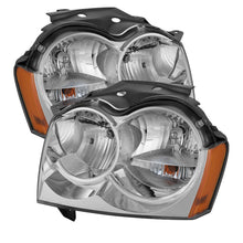 Load image into Gallery viewer, Xtune Jeep Grand Cherokee 05-07 Crystal Headlights Chrome HD-JH-JGC05-AM-C