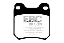 Load image into Gallery viewer, EBC 98 Saab 9-3 2.0 Turbo Yellowstuff Rear Brake Pads