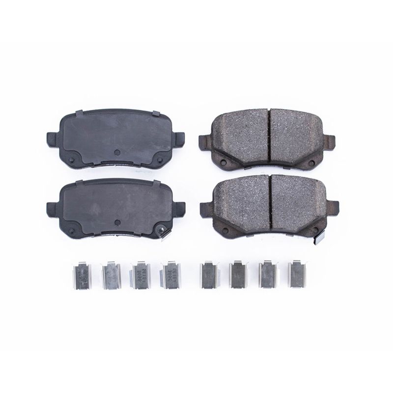 Power Stop 08-12 Chrysler Town & Country Rear Z17 Evolution Ceramic Brake Pads w/Hardware