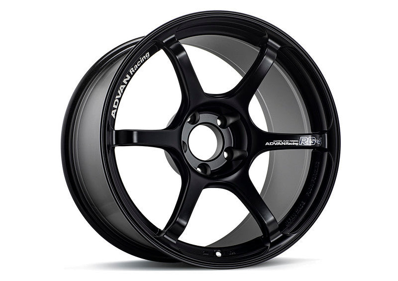 Advan RG-4 18x8.5 +44 5-100 Semi Gloss Black Wheel